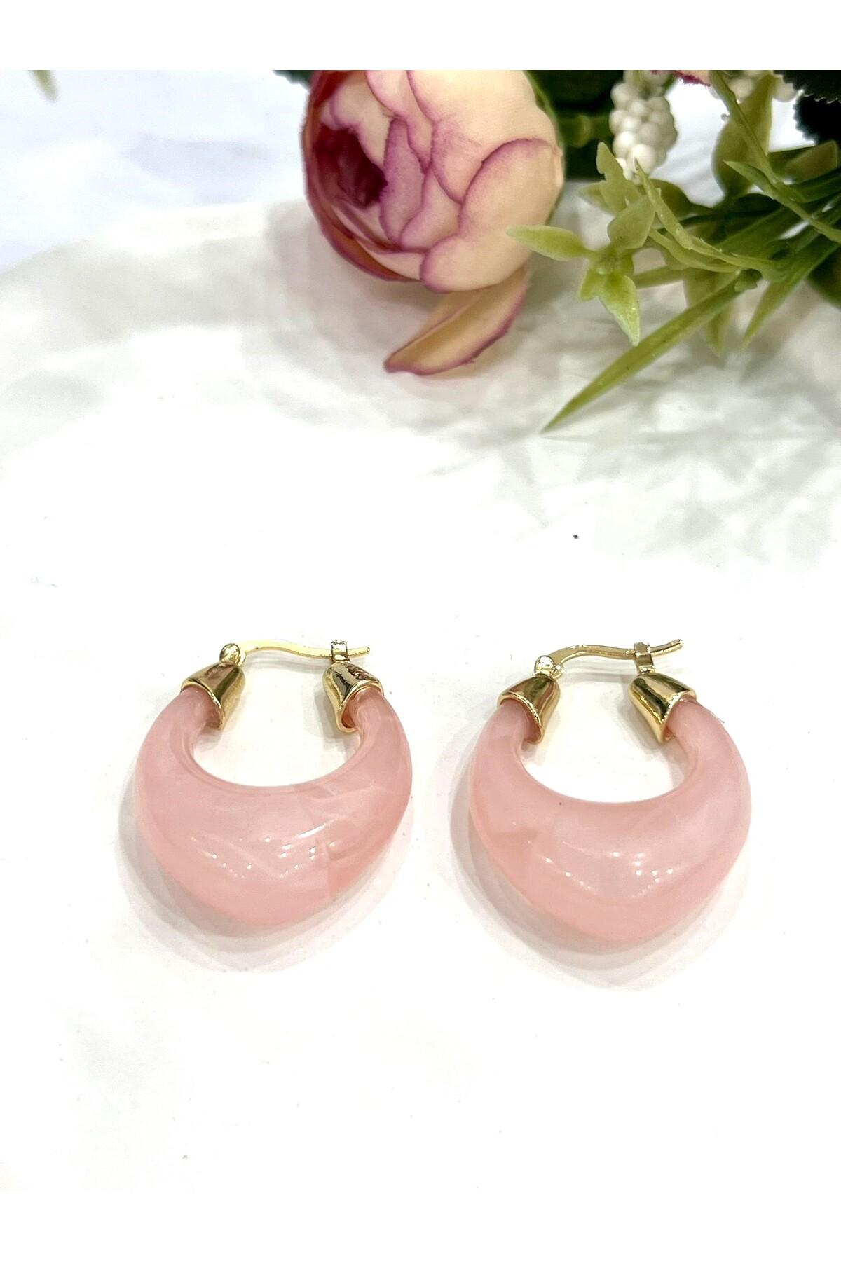 Halka Renkli Küpe (3,5x3cm) - Görsel 4