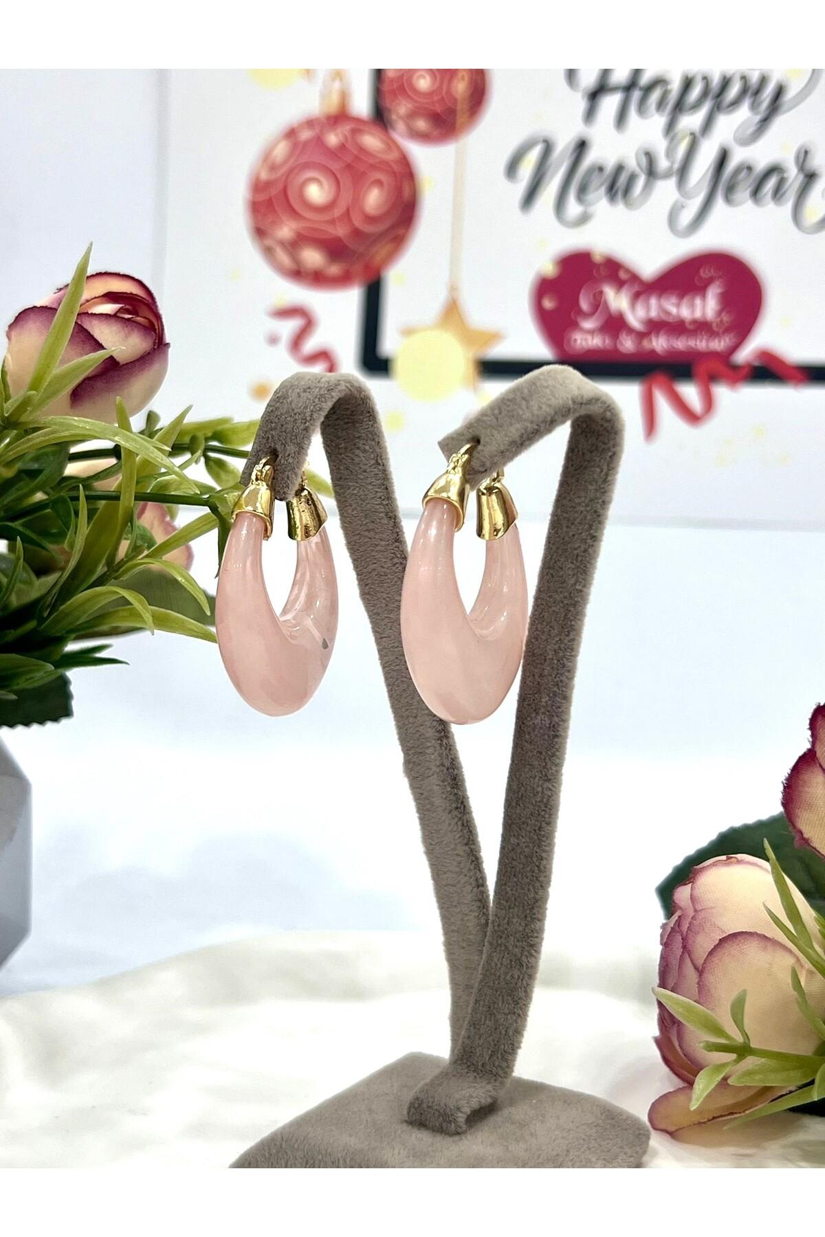 Halka Renkli Küpe (3,5x3cm) - Görsel 2