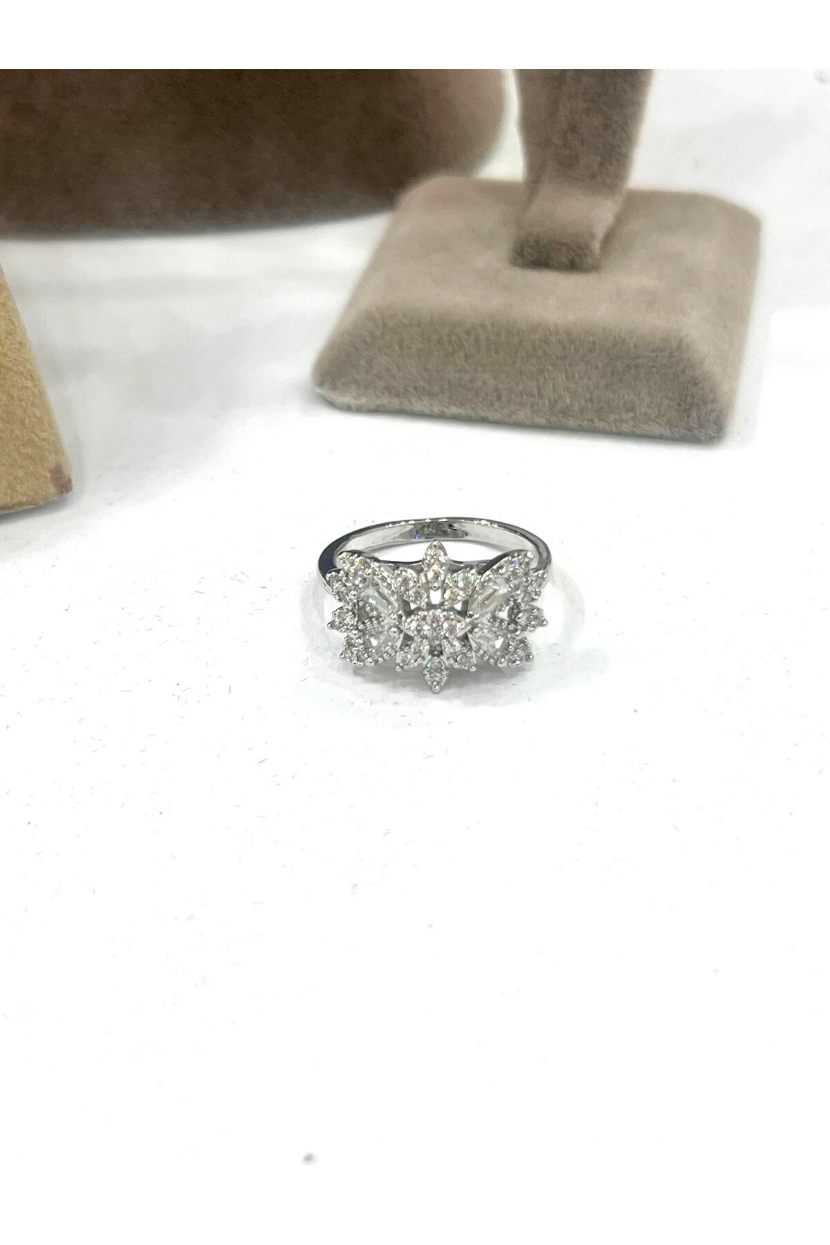 Zirkon Taşlı Çelik Silver Model Set (Set6) - Görsel 5