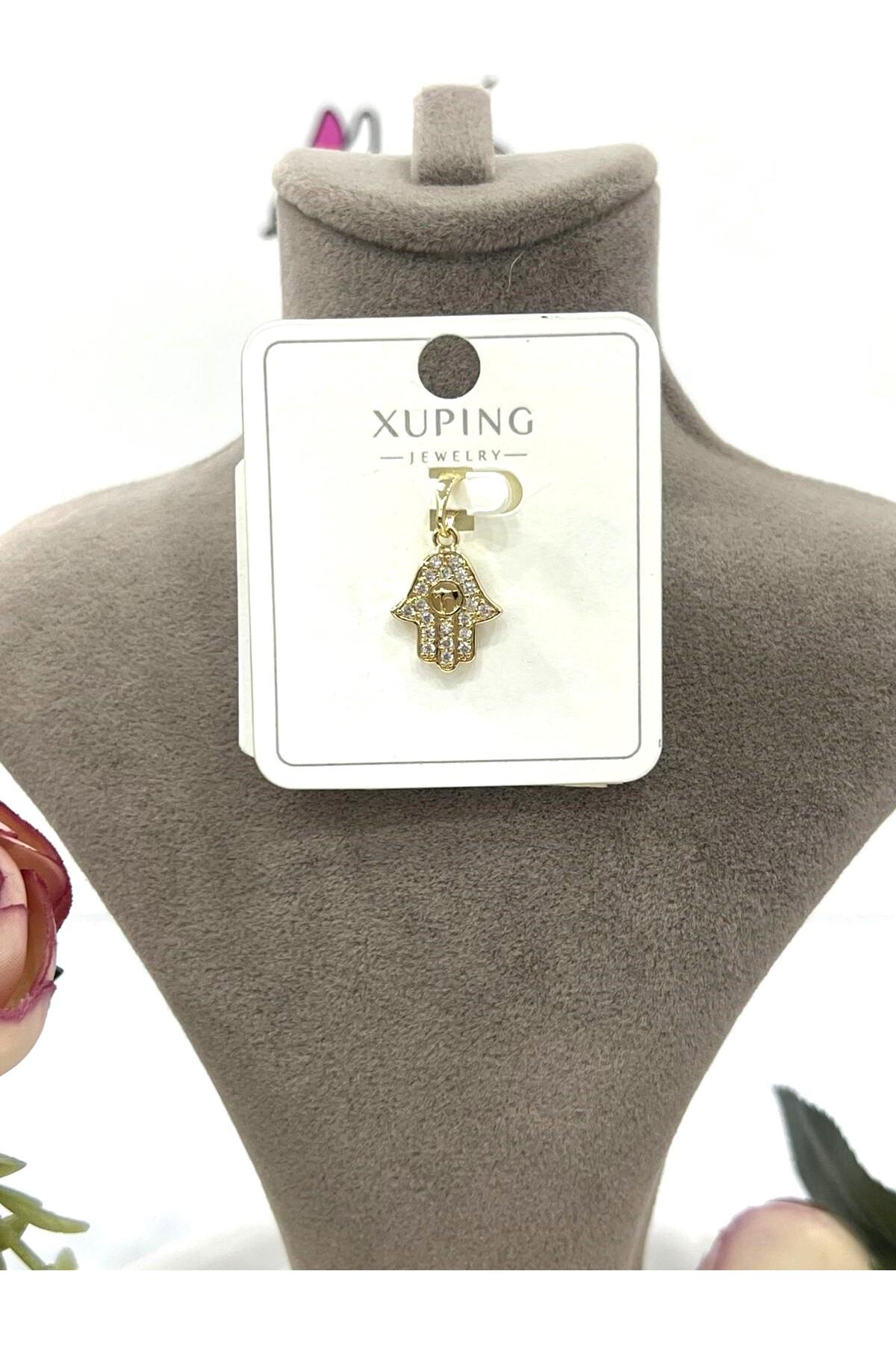 Fatma Ana Eli Kolye Ucu (14k Gold 1,4x1,2cm) - Görsel 2